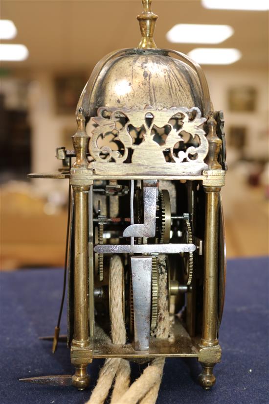 A lantern clock